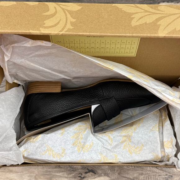 NIB Sofft Elinor 8M 39 Black Leather Moc Toe Penny Loafers Flats - Picture 9 of 10